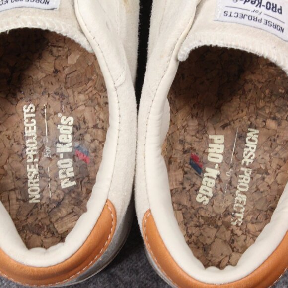 Pro Keds Royal x Norse Projects RARE Master Suede Fog White Men's Size 12 - Picture 10 of 11
